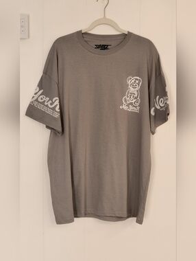 Savage Crew Short-Sleeve Tee with Multicolor New York Bear Graphic